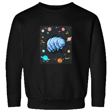 Discover Astronaut Job Tardigrade In Space Microbiologist Science Sweatshirts