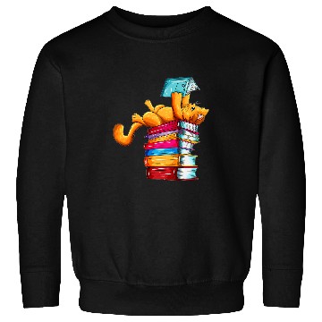 Discover Book Fun Cat Reading Readers Bookreading Kittens Sweatshirts
