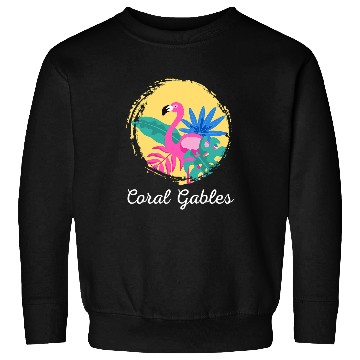 Discover Flamingo Pet Coral Gables Florida Beach Sweatshirts
