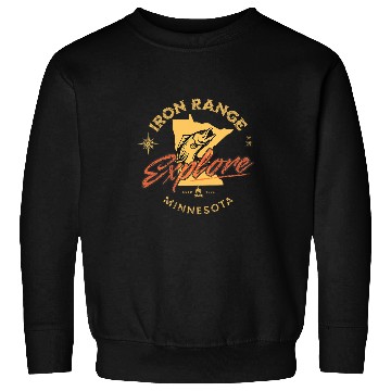 Discover Fishing Fun Iron Range Minnesota Fishing Gear MN Walleye Sweatshirts