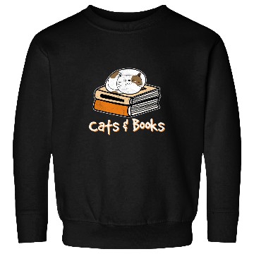 Discover Book Fun Cats Books Cat Lover Bookworm Cat Mom Book Reader Reading Sweatshirts