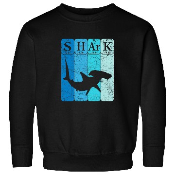 Discover Shark Pet Hammerhead Shark Periodic Table Elements Retro Sweatshirts