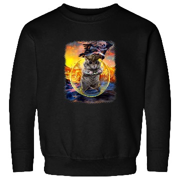 Discover Hamster Pet Dwarf Hamster Pirate Sailing in Round Fish Tank Sweatshirts
