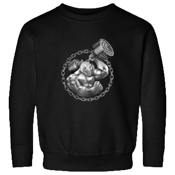 Discover Rhino Pet Beast Lifting Weights Gym Workout Iron Power Gift Sweatshirts