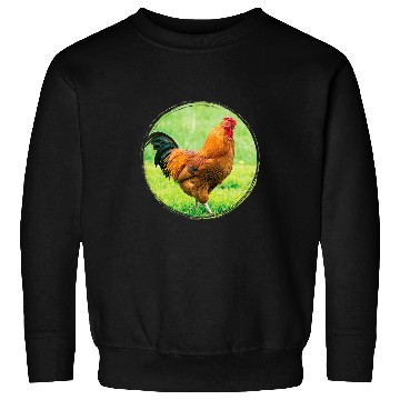 Discover Chicken Pet Rooster on the Grass Sweatshirts