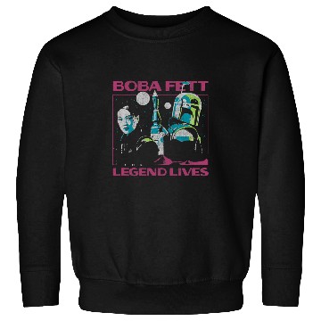 Discover Book Fun Star Wars The Book Of Boba Fett The Legend Lives Retro Sweatshirts