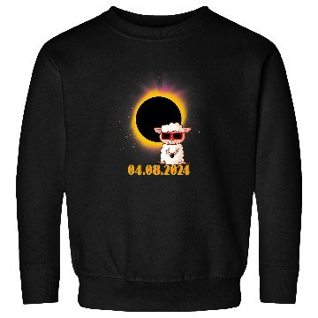 Discover Sheep Pet Solar Eclipse 04 Sheep with Solar Eclipse Glasses Sweatshirts