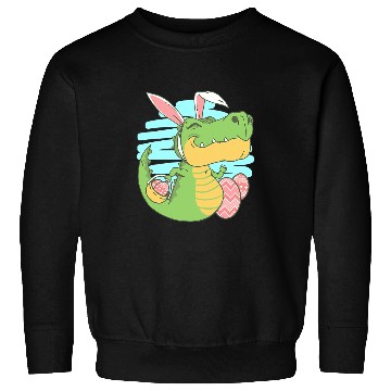 Discover Dinosaur Pet Happy Easter Spring Easter Egg Easter Bunny Sweatshirts