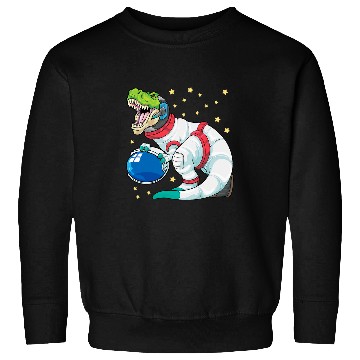 Discover Dinosaur Pet Astronaut Dinosaur T rexs Astro Space Stars Funny Kids 8 Sweatshirts