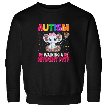 Discover Autism Puzzle Walking a Different Path Support Autism Warriors Sweatshirts