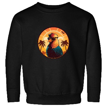 Discover Chicken Pet Cool Retro sunset vintages sunrise Sweatshirts