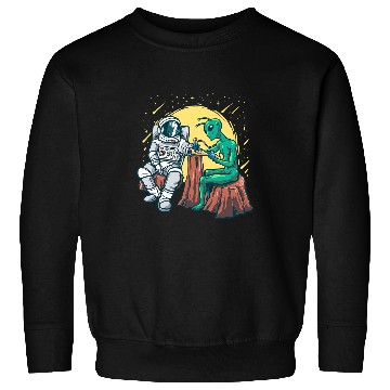 Discover Aliens UFO Inking Astronaut Ink Funny Tattoo Artist Sweatshirts