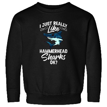 Discover Shark Pet Hammerhead Shark Head Tooth Funny Sweatshirts