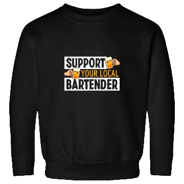 Discover Support Your Local Bartender Pub Party Drinking Beer 24 Sweatshirts