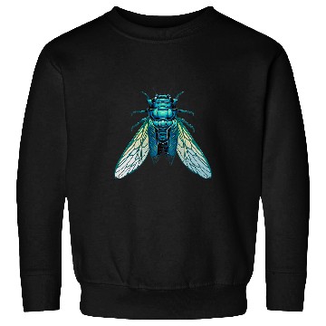 Discover Cicada Insect 2024 Bug Colorful Entomology Entomologist Sweatshirts