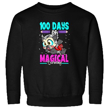 Discover Lemur Pet Katta Lemur 100 Days Of School 100 Days of Magical Learning Sweatshirts