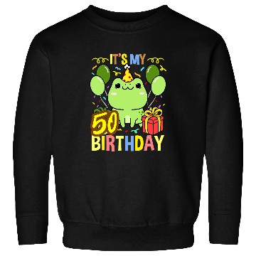 Discover Frog Pet Its My 50th Birthday Frog Sweatshirts