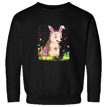 Discover Hedgehog Pet Easter Hedgehogs Bunny Egg Hunting Hedgehogs Easter Sunday Sweatshirts