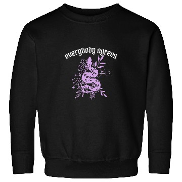 Discover Snake Pet Everybody Agrees Modern Lavender Snake Artwork Sweatshirts