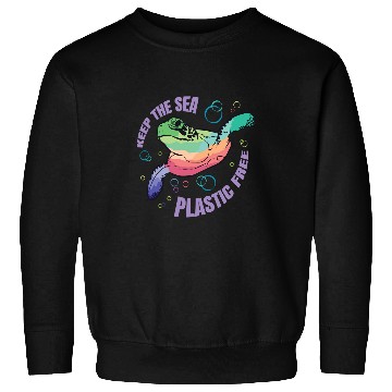 Discover Turtle Pet Plastic frees Environment Save Sea Sweatshirts