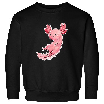 Discover Axolotls Pet Watercolour Design 2Mexican Salamander Sweet Sweatshirts