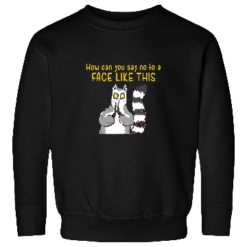 Discover Lemur Pet How Can You Say No Face Sweatshirts