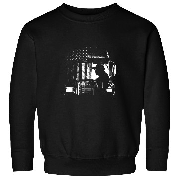 Discover Truck Fun American Big Rigs Diesel Truck Driver 64 Sweatshirts