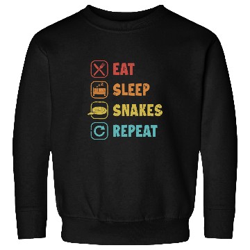 Discover Python Pet Eat Sleep Snakes Repeat Pythonidae Banana Ball Python Sweatshirts