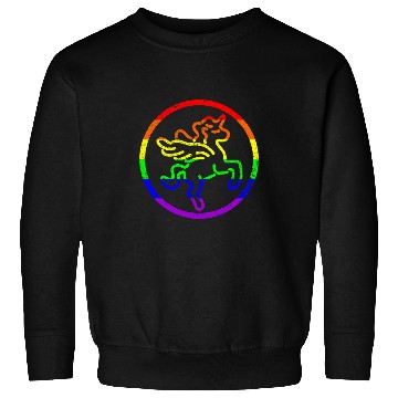 Discover Unicorn Pet Rainbow Gay Pride Bright Colorful Cute Sweatshirts