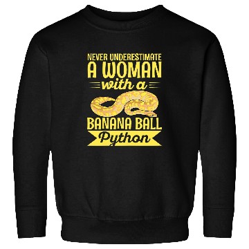 Discover Python Pet Banana Ball Python Design for a Banana ball python lady Sweatshirts