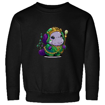 Discover Manatee Pet Mardi Gras King Queen Sweatshirts