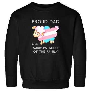Discover Sheep Pet Trans Flag Rainbow Sheep Proud Dad LGBTQ Transgender Pride Sweatshirts
