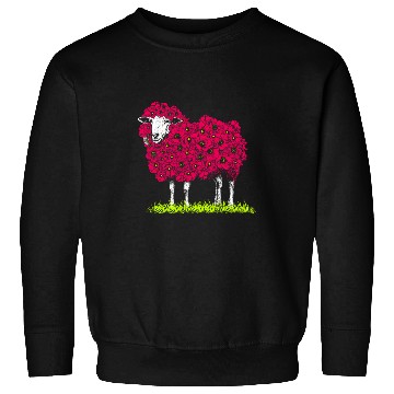 Discover Sheep Pet with Flower Wool Floral Sheep Lover Sweatshirts