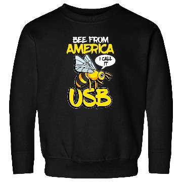 Discover Technology Beekeeper Bee from America USB Computer Science Sweatshirts