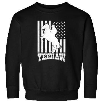 Discover Horse Pet Yeehaw Cowboy Rodeo Horse Bull Riding For Men Women Kids Sweatshirts
