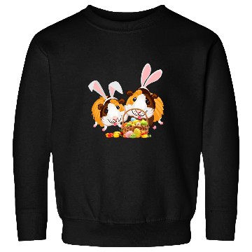 Discover Guinea Pig Pet Bunny Ears Eggs Day Easter Sunday Sweatshirts