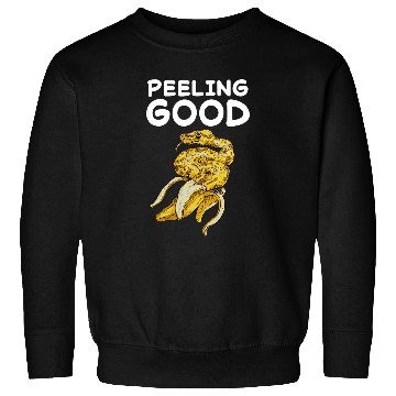 Discover Python Pet Feeling Peeling Good Banana Ball Python Snake Reptile10 Sweatshirts