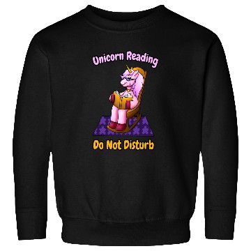 Discover Unicorn Pet Reading Do Not Disturb 2 Sweatshirts