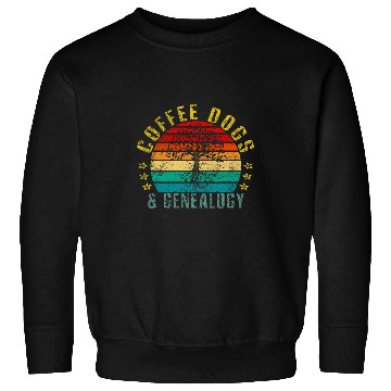 Discover Coffee Fun Dogs Genealogy Funny Retro Sweatshirts