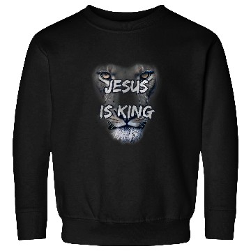 Discover Lion Pet face yeshua Lion of Judah Jesus is King Sweatshirts