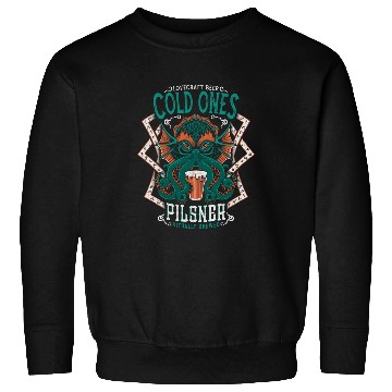 Discover Beer Fun Lovecraft Beer Label Cthulhu Tattoo vintages Distressed Sweatshirts