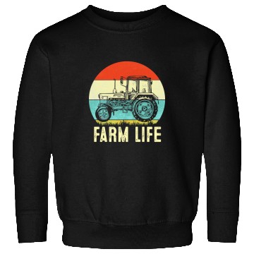 Discover Tractor Fun Retro Farm Life Farming Tractor Fall Harvest Season Farmer16 Sweatshirts