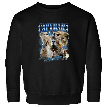 Discover capybaras Pet Bootleg Rap Edit Design capybaras Lovers Sweatshirts