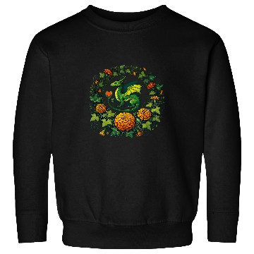 Discover Dragon Pet Marigold Moss Dragon Illustration Sweatshirts