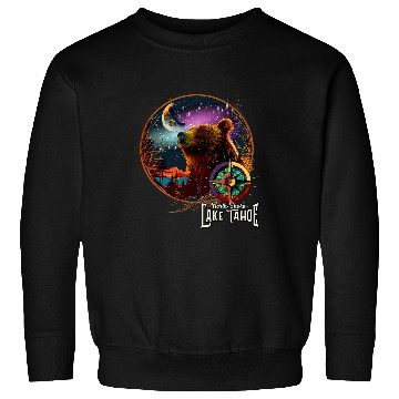 Discover Bear Pet Lake Tahoe North Shore Starry Night Dark Sky Stargazing Bear Sweatshirts