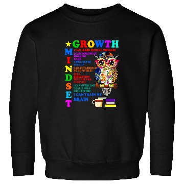 Discover Owl Pet Growth Mindset School Counselor Postive Message Teacher Owl Sweatshirts