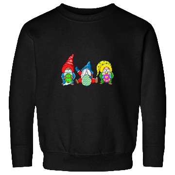 Discover Easter Day Gnomes Easter Egg Hunting Costume for Kids Sweatshirts