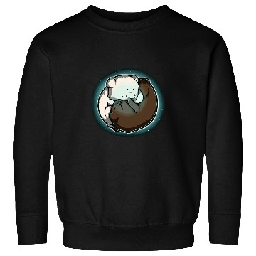 Discover Bear Pet Cute Teddy Bear ying yang Sweatshirts