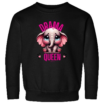 Discover Elephant Pet Drama Queen Theatrical Funny Cute Dramatic Elephant Meme Sweatshirts