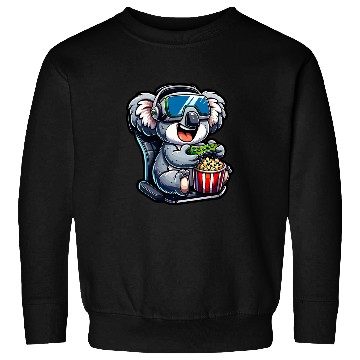 Discover Koala Pet Gamer Koala Popcorn Gaming Chair Headphones Games Player 3 Sweatshirts